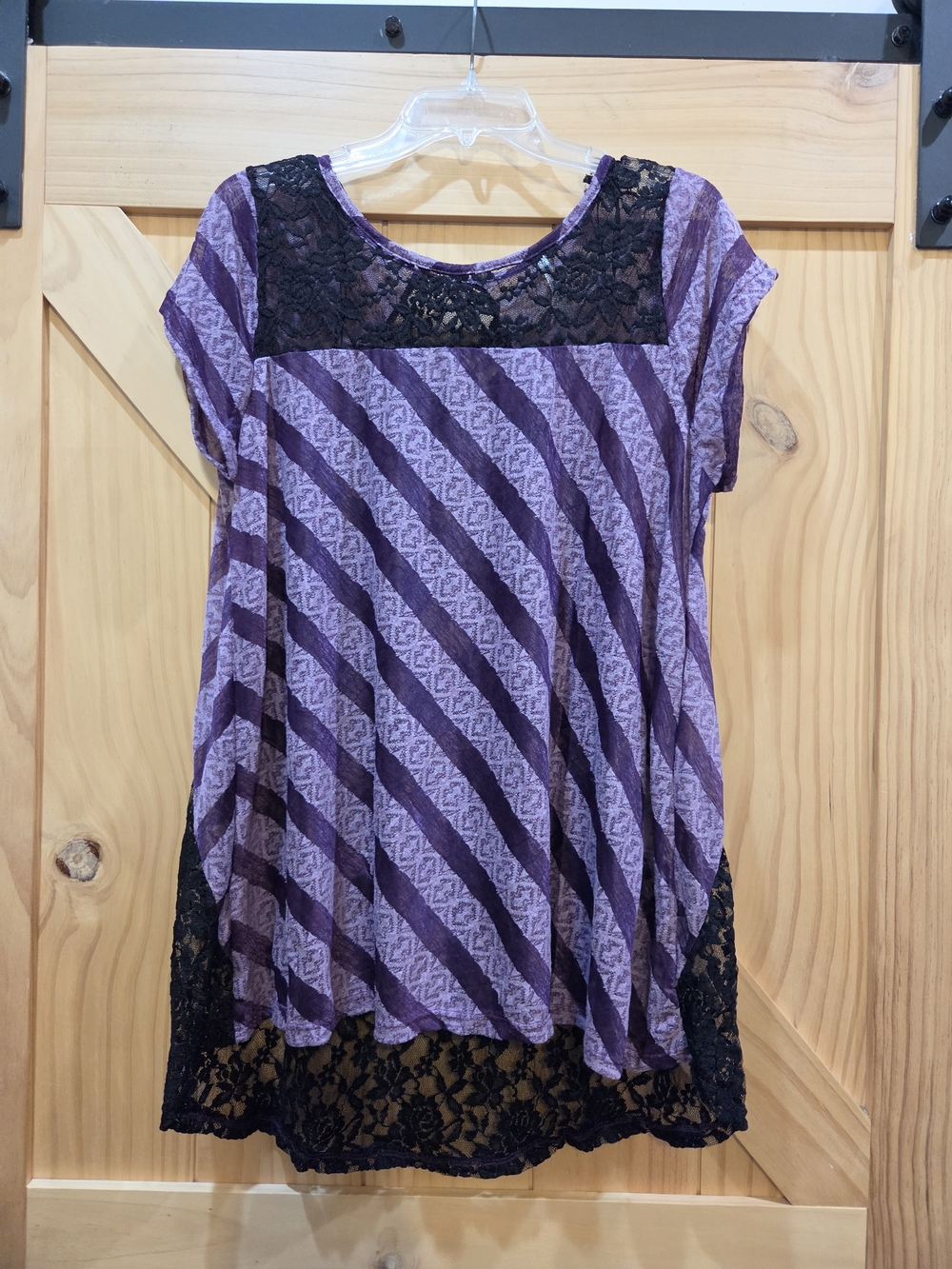 NWOT | Yummy Plus Lace Detail Top | 2X